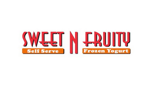 SWEET N FRUITY SELF SERVE FROZEN YOGURT logo