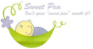 SWEET PEA ISN'T YOUR "SWEET PEA" WORTH IT? logo