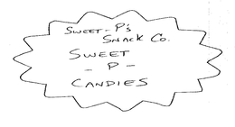 SWEET-P'S SNACK CO. SWEET -P- CANDIES NET WT. 6 OZ. logo
