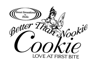 SWEET SENSATIONS BY SHEILA BETTER THAN NOOKIE COOKIE LOVE AT FIRST BITE logo