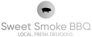 SWEET SMOKE BBQ LOCAL. FRESH. DELICIOUS. logo