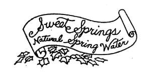 SWEET SPRINGS NATURAL SPRING WATER logo