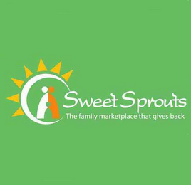 SWEET SPROUTS THE FAMILY MARKETPLACE THAT GIVES BACK logo