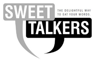 SWEET TALKERS THE DELIGHTFUL WAY TO EAT YOUR WORDS. logo