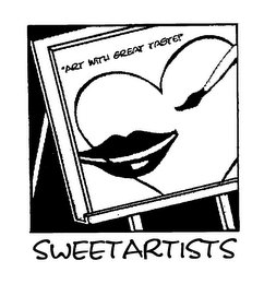 SWEETARTISTS "ART WITH GREAT TASTE!" logo