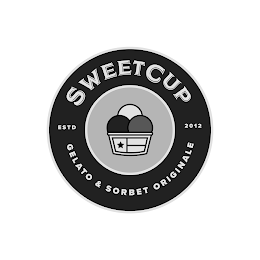 SWEETCUP ESTD 2012 GELATO & SORBET ORIGINALE logo