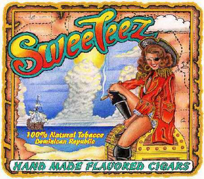 SWEETEEZ HAND MADE FLAVORED CIGARS 100% NATURAL TOBACCO DOMINICAN REPUBLIC logo