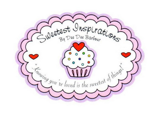 SWEETEST INSPIRATIONS BY DEEDEE BARBOUR"KNOWING YOU'RE LOVED IS THE SWEETEST OF THINGS!" logo