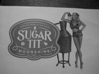 SWEETEST SHINE IN THE SOUTH SUGAR TIT MOONSHINE  SOUTH CAROLINA ST logo