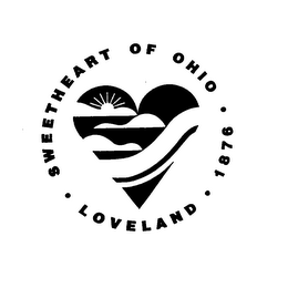 SWEETHEART OF OHIO LOVELAND 1876 logo