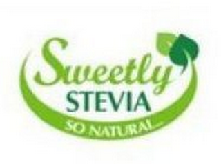 SWEETLY STEVIA SO NATURAL logo