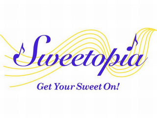 SWEETOPIA GET YOUR SWEET ON! logo