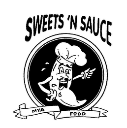 SWEETS 'N SAUCE MYA FOOD logo