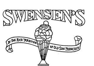 SWENSEN'S IN THE RICH TRADITION OF OLD SAN FRANCISCO logo