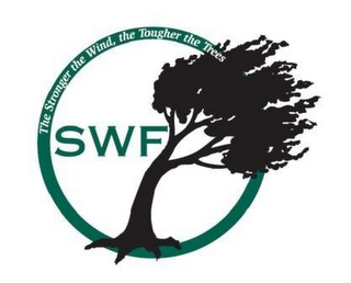 SWF THE STRONGER THE WIND, THE TOUGHER THE TREES logo