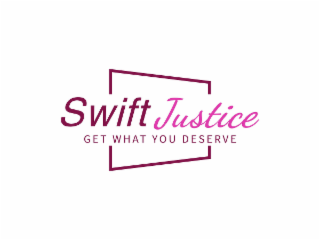 SWIFT JUSTICE GET WHAT YOU DESERVE logo
