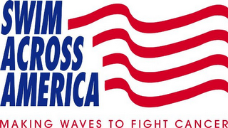 SWIM ACROSS AMERICA MAKING WAVES TO FIGHT CANCER logo