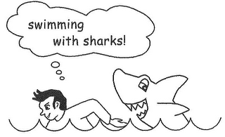 SWIMMING WITH SHARKS! logo