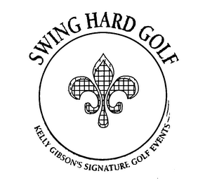 SWING HARD GOLF KELLY GIBSONS SIGNATUREGOLF EVENTS logo