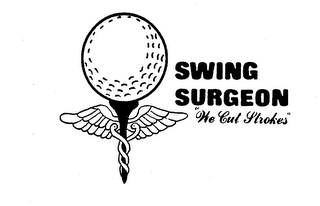 SWING SURGEON "WE CUT STROKES" logo