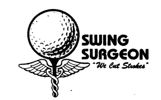 SWING SURGEON "WE CUT STROKES" logo