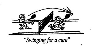 "SWINGING FOR A CURE" logo