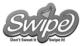 SWIPE DON'T SWEAT IT SWIPE IT logo