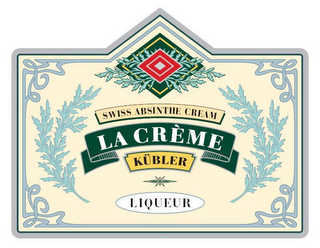 SWISS ABSINTHE CREAM LA CRÈME KÜBLER LIQUEUR logo