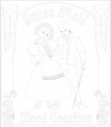 SWISS MAID WOOD CREATION. logo