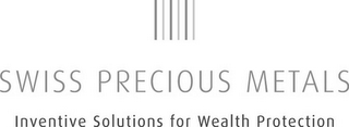 SWISS PRECIOUS METALS INVENTIVE SOLUTIONS FOR WEALTH PROTECTION logo
