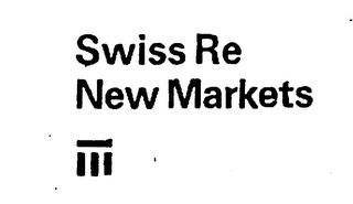 SWISS RE NEW MARKETS logo