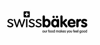 SWISSBÄKERS OUR FOOD MAKES YOU FEEL GOOD logo