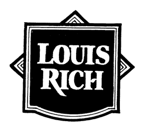 SWITCH TO RICH ... LOUIS RICH logo