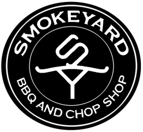 SY SMOKEYARD BBQ AND CHOP SHOP logo