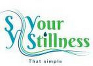 SY YOUR STILLNESS THAT SIMPLE logo