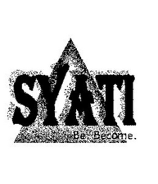 SYATI BE. BECOME. logo