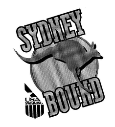 SYDNEY BOUND USA SWIMMING logo