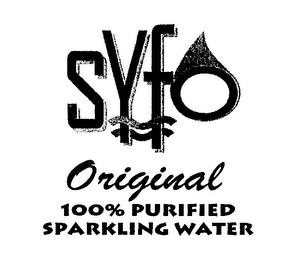 SYFO 100% PURIFIED SPARKLING WATER logo