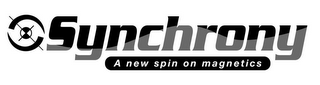 SYNCHRONY A NEW SPIN ON MAGNETICS logo