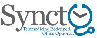 SYNCT TELEMEDICINE REDEFINED. OFFICE OPTIONAL. logo