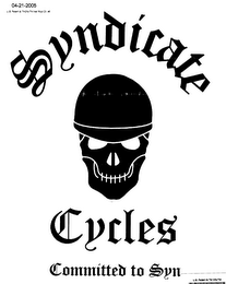 SYNDICATE CYCLES COMMITTED TO SYN logo