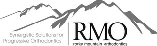 SYNERGISTIC SOLUTIONS FOR PROGRESSIVE ORTHODONTICS RMO ROCKY MOUNTAIN ORTHODONTICS logo