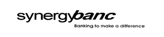 SYNERGYBANC BANKING TO MAKE A DIFFERENCE logo