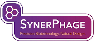 SYNERPHAGE PRECISION BIOTECHNOLOGY. NATURAL DESIGN. logo