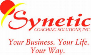 SYNETIC COACHING SOLUTIONS, INC.  YOUR BUSINESS.  YOUR LIFE.  YOUR WAY. logo