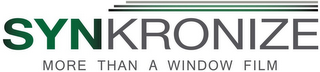 SYNKRONIZE MORE THAN A WINDOW FILM logo