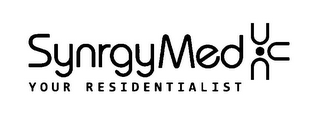SYNRGYMED YOUR RESIDENTIALIST · U U U logo