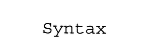 SYNTAX logo