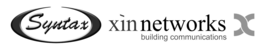 SYNTAX XÌN NETWORKS BUILDING COMMUNICATIONS logo