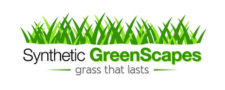 SYNTHETIC GREENSCAPES GRASS THAT LASTS logo